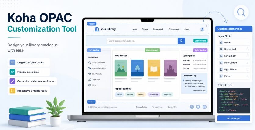Koha OPAC Customization Tool – Design Your Library Catalogue Without ...
