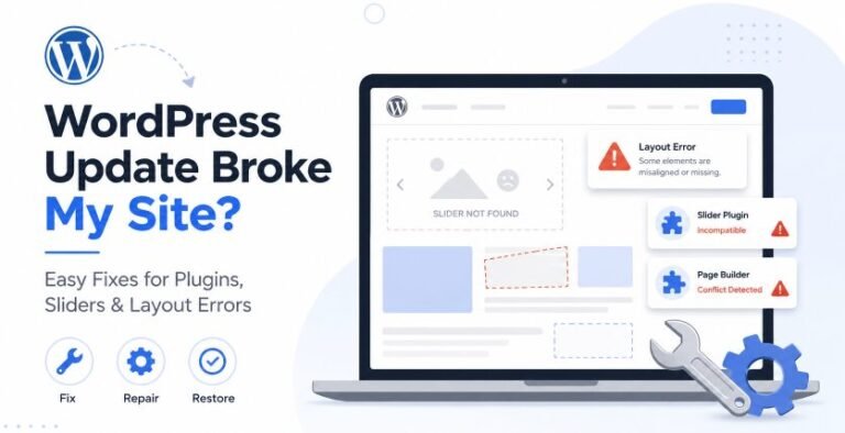 WordPress Update Broke My Site