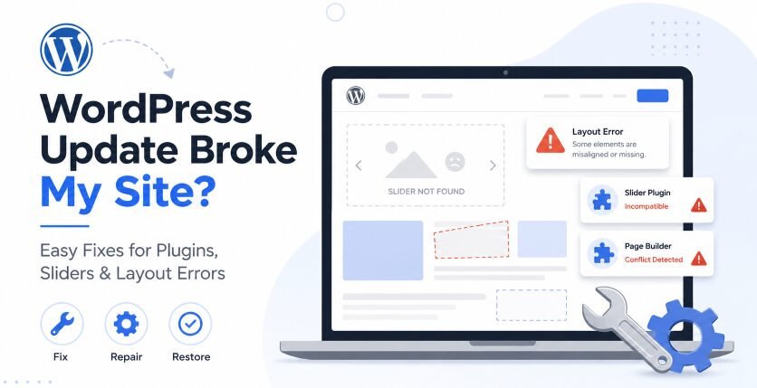 WordPress Update Broke My Site? Easy Fixes for Plugins, Layout Errors