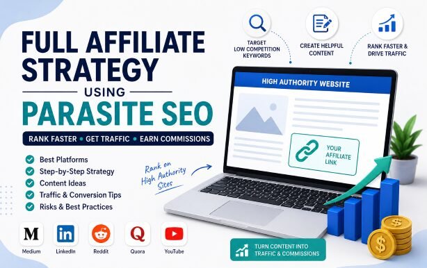 affiliate strategy using parasite SEO