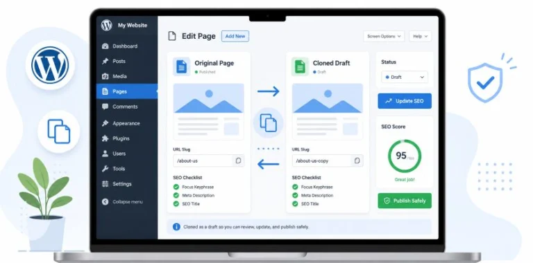 duplicate page in wordpress